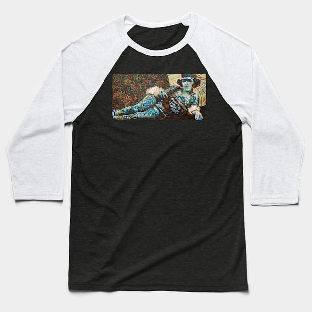 Mahitable, the tattoo'd lady Baseball T-Shirt by Beck Lane